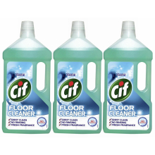 Cif No Residues Ocean Floor Cleaner 3x950ml - No-Rinse, Multi-Surface Cleaner for Linoleum, Vinyl & Ceramic Tiles
