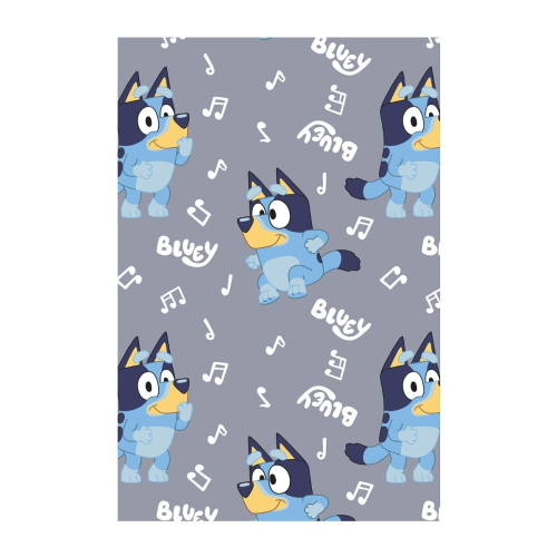 Bluey Bluey Grey Fleece Blanket