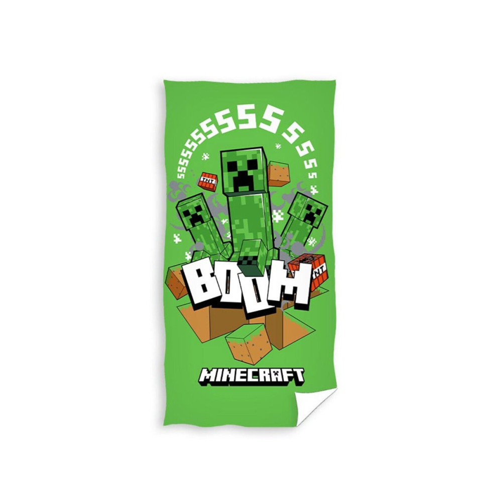 New Minecraft Creeps Boom 100% Cotton Towel