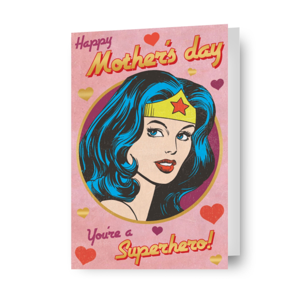 Warner Bros Wonder Woman 'You're A Superhero!' Mother's Day Card