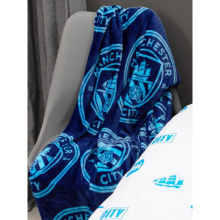 Manchester City FC Crest Fleece Blanket