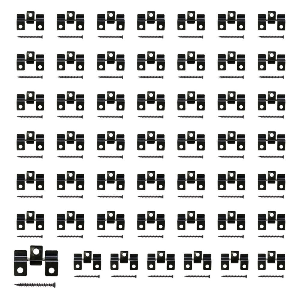 Hygrad (Stainless Steel Decking Clips) 50Pcs Composite Decking Clips 6Mm Hidden Fasteners Steel Plastic
