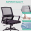 Adjustable Office Chair Ergonomic Mesh 360° Swivel Lumbar Support 9