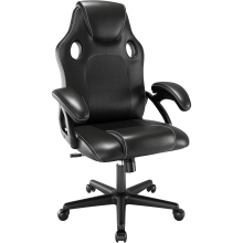 Gaming Chair Swivel Office PC Ergonomic Leather Padded Wheeled