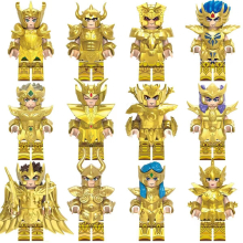 (Style A 12pcs) 12pcs Twelve Stars Palace Twelve Constellations Saints Constellation Blocks Minifigures Toys Fit Lego