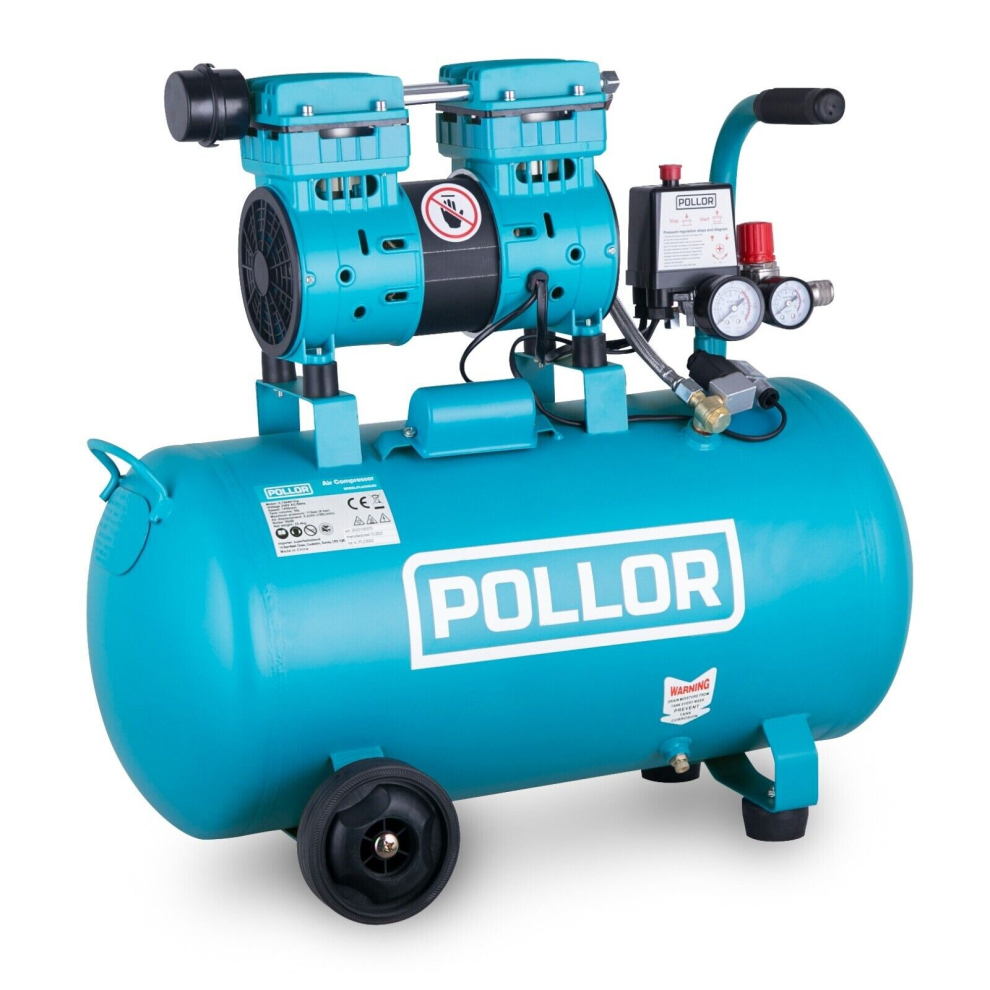 50L Air Compressor Low Noise Oilless Silent 750W  Garage