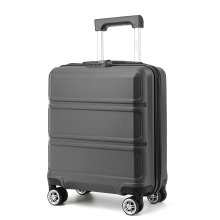 (Grey) 16 Inch ABS Hard Shell Suitcase Cabin Luggage With TSA Lock Children Or Adult Suitcase