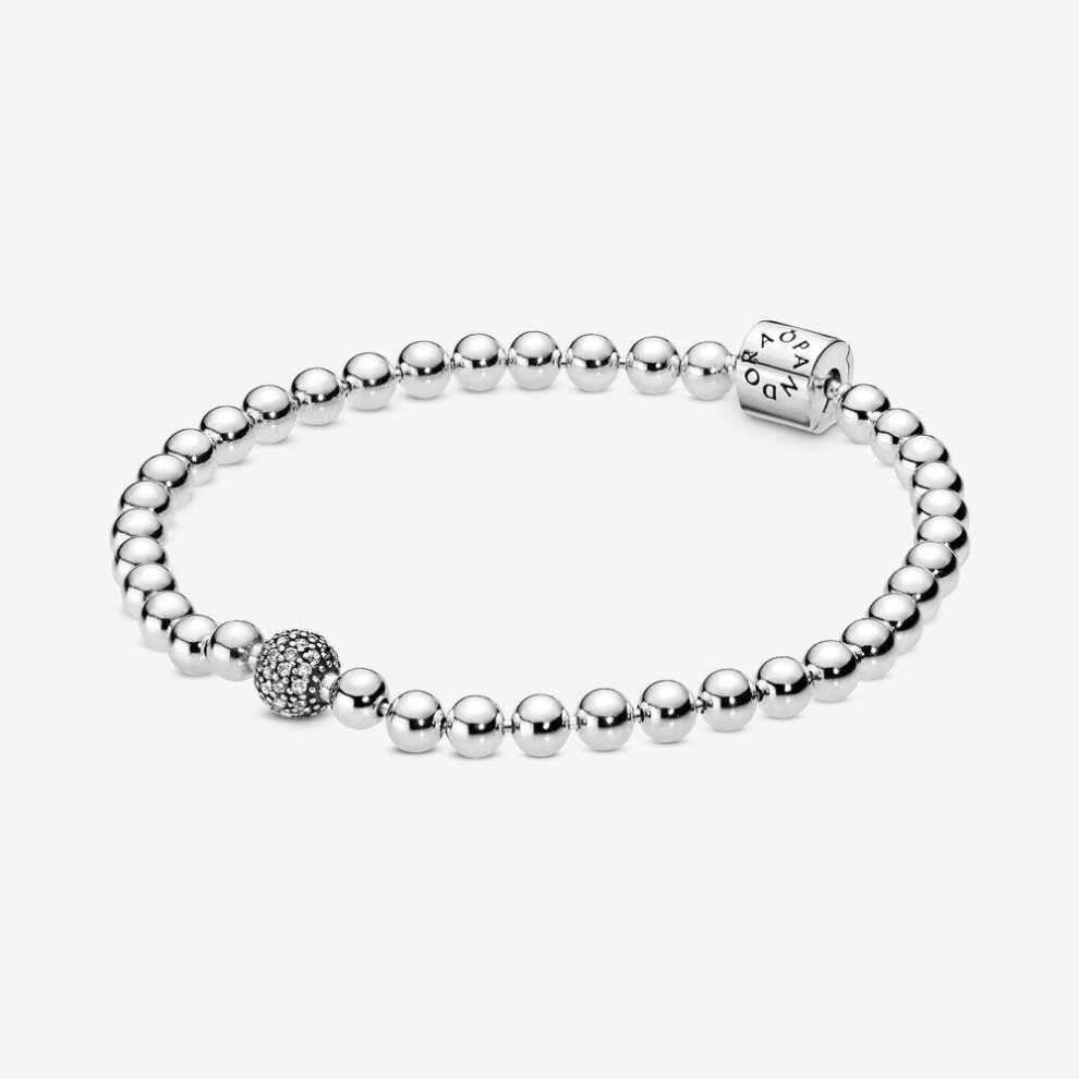 Pandora 598342CZ-19 Beads & Pave Bracelet