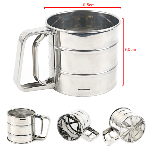 Kabalo Sieve Cup Sifter Baking Tool Flour Cocoa Icing Sugar Shaker 2