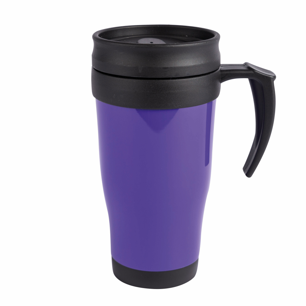 (Purple) Kabalo Thermal Travel Mug Cup Insulated Drinks Flask