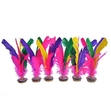 Baitaihem 6 Pack Kick Shuttlecock Chinese Jianzi Bunte Feder Fuß Sport im Freien Spielzeug Spiel