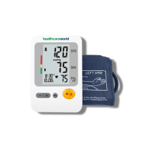 BLOOD PRESSURE MONITOR FOR UPPER ARM AUTOMATIC INFLATION WHO INDICATOR