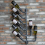 Metal Wine Rack Wall Mounted Pipe 8 Bottles Holder Industrial Rustic 1