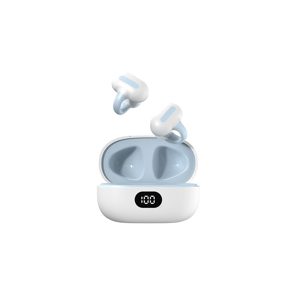 (Blue) True Wireless Headphones Tws Earbuds Ear Clip Tooth 5.3 Stereo Surround Sound Hifi For Travel Entertainment Blue 8727971356838