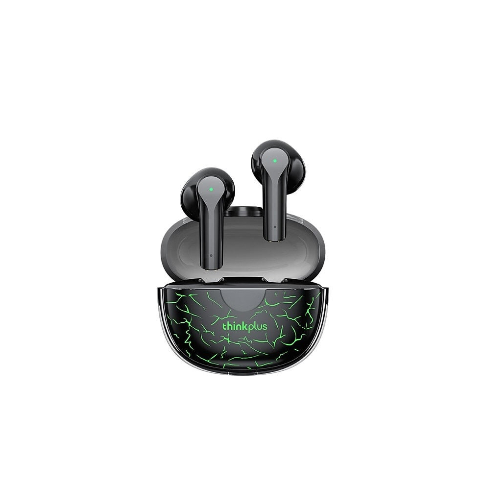 (Black Green) Gaming TWS Earbuds LED Light Bluetooth Earphone 9D HIFI Sound Headphone With Mic Sport Waterproof True Wireless Earbuds