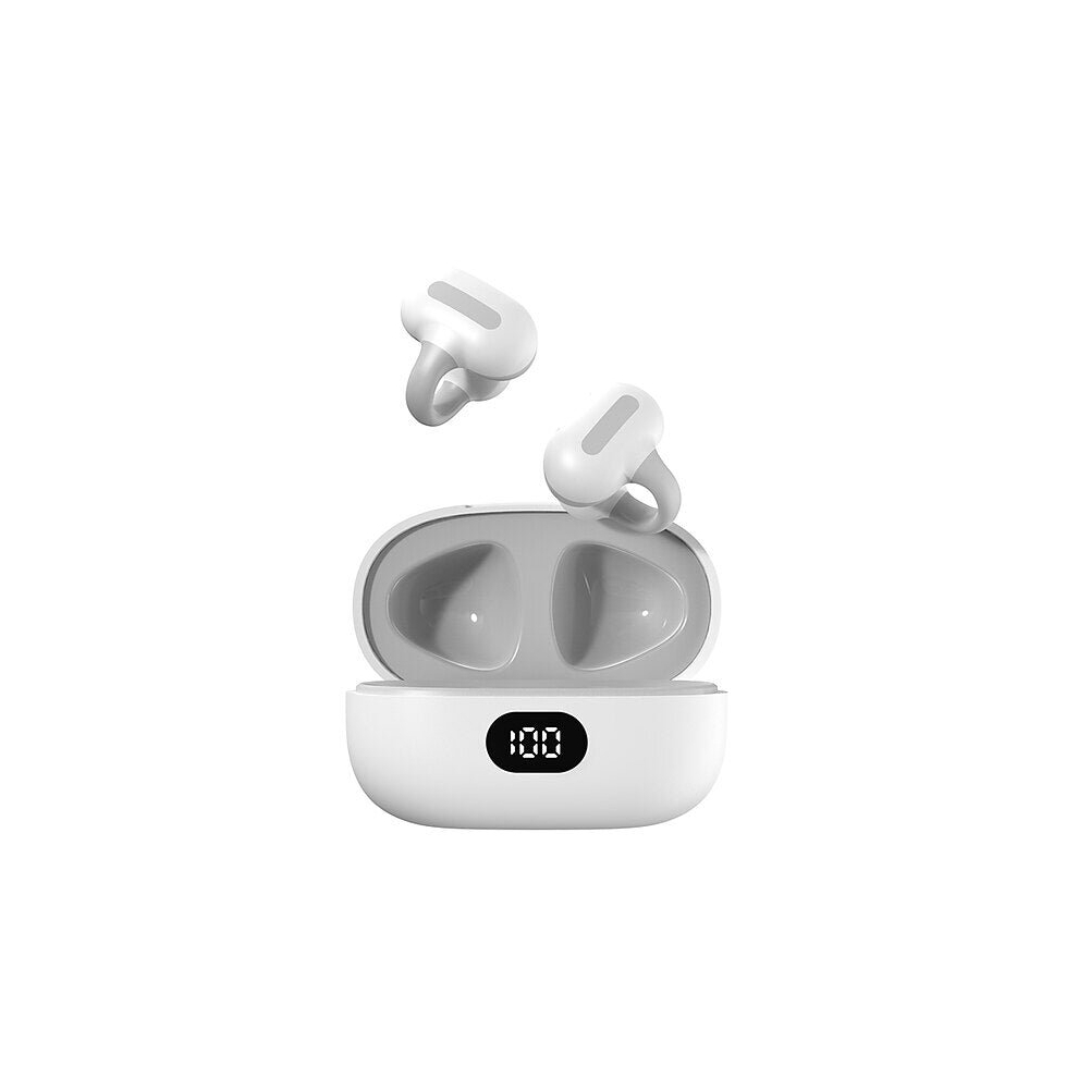 (White) True Wireless Headphones Tws Earbuds Ear Clip Bluetooth 5.3 Stereo Surround Sound Hifi For Travel Entertainment White 8727971356852