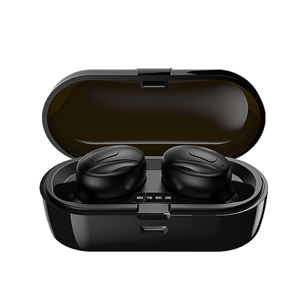 TWS Sports Headset Bluetooth 5.0 True Wireless Headphones Built-in Microphone with 350mAh Charging Box and Digital Display Earbuds