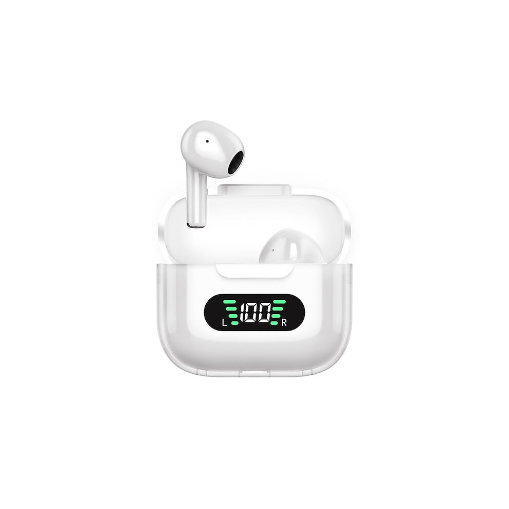 (White) Wireless Earbuds Headphones With Charging Case Deep Bass Stereo Earphones Ipx5 Waterproof In-Ear Built-In Mic Headset For Sport White 8727971356678