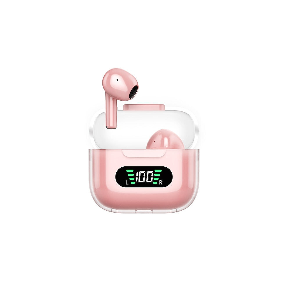 (Pink) Wireless Earbuds Headphones With Charging Case Deep Bass Stereo Earphones Ipx5 Waterproof In-Ear Built-In Mic Headset For Sport Pink 8727971356708