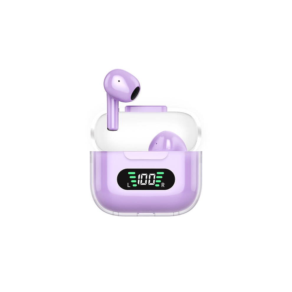 (Purple) Wireless Earbuds Headphones With Charging Case Deep Bass Stereo Earphones Ipx5 Waterproof In-Ear Built-In Mic Headset For Sport Purple 8727971356661