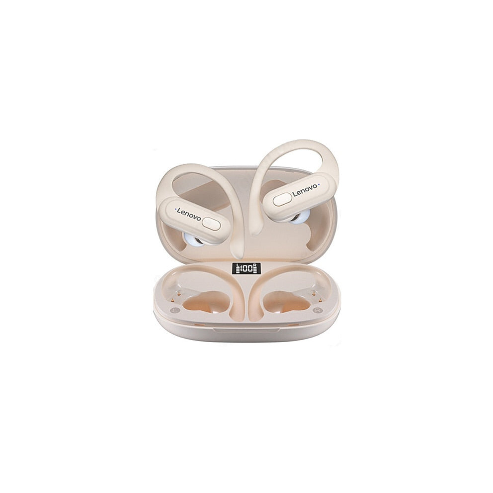 Greenzech (Beige) Bluetooth 5.3 Earphone True Wireless Sports Headphones Touch Tws With Mic Noise Reduction Earbuds Waterproof Headset Beige