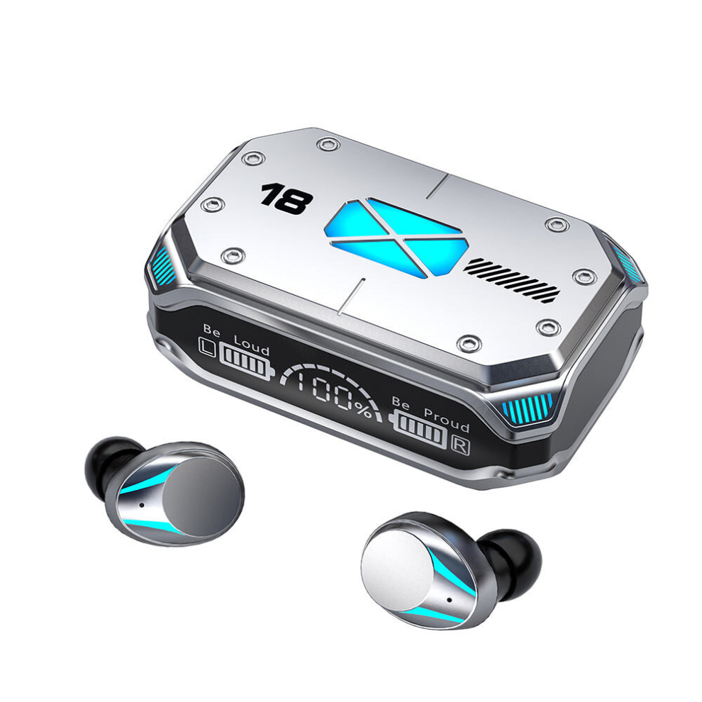 (Silver) Tws Waterproof In-Ear Hi-Fi Stereo Wireless Earbuds: Enjoy Music & Gaming Anywhere Silver 8727971355510