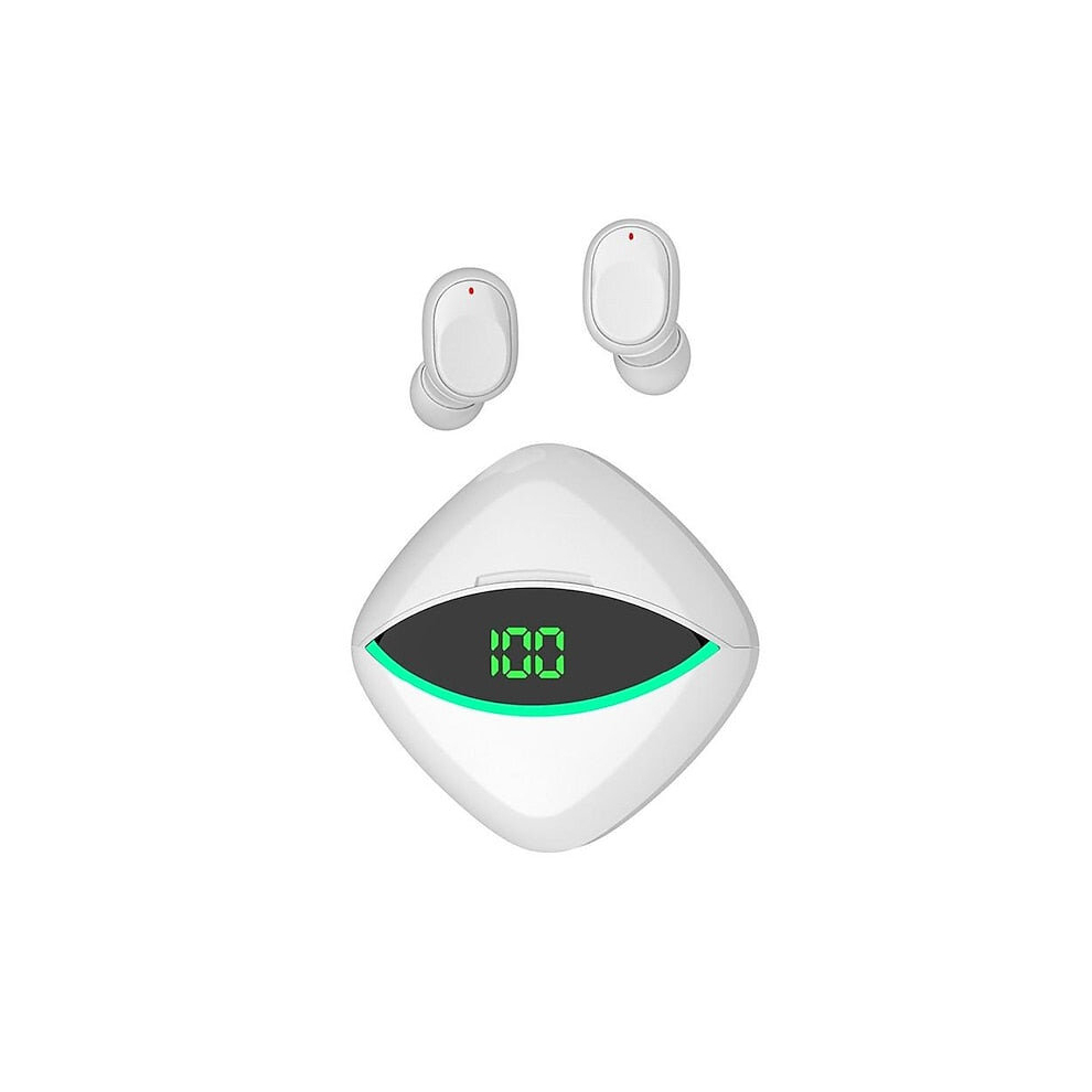 (White) True Wireless Headphones TWS Earbuds In Ear Bluetooth 5.3 Stereo Surround sound with Charging Box for Daily use-image-OPC-PDCXWXY-NEW