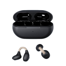 (Black) Wireless Ear Clip Bone Conduction Headphones fones Bluetooth 5.3 Ear Clip on Ear Earring sports earphones earbud hooks with Mic