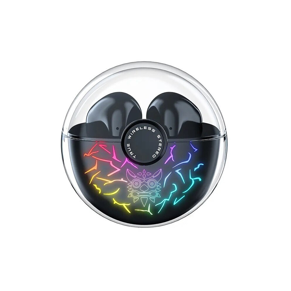 () Wireless Earbuds Hifi Stereo In-Ear Headphone With Rgb Sport Headset For Android Ios Black/Light 8727971355640