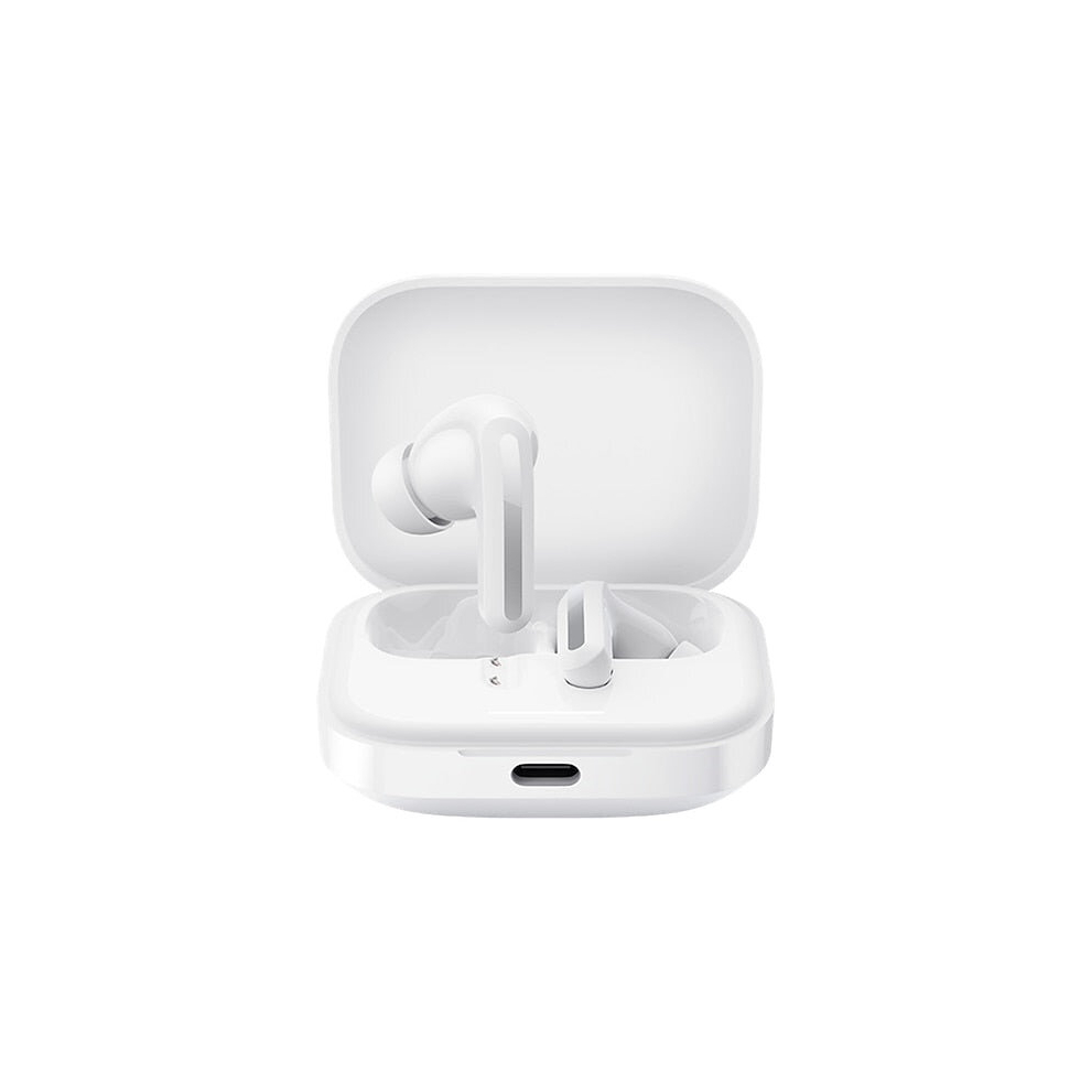 (White) Noise Cancelling Bluetooth 5.3 TWS Earphone 40H Battery Life AI Call Anti Wind Noise Wireless Headphone