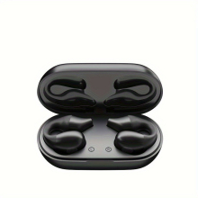 (Black) Bt 5.2 Wireless Headphones Bone Conduction Noise Reduction Bt Earphones Stereo Music Headset Waterproof Sports Earphone Birthday Gifts Christmas Gifts
