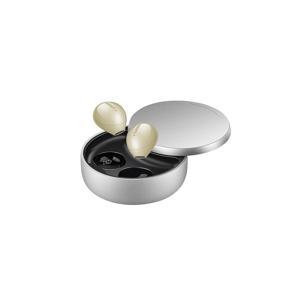 (Beige) Mini Invisible Wireless Earphones Bluetooth-Compatible Headphone Inear Sports Earbuds With Mic Handsfree Earpiece For Small Ears Beige 8727971357903