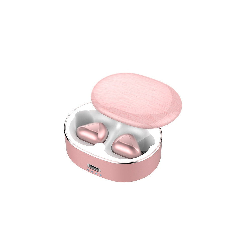 (Pink) Ai Control Tws Mini Wireless Bluetooth Headphone Waterproof Noise Cancelling Sports Headset Game Earphone Built-In Microphone Call Pink 8727971357668