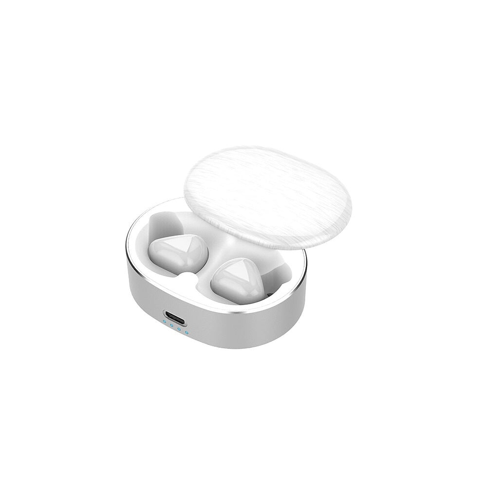 (White) Ai Control Tws Mini Wireless Bluetooth Headphone Waterproof Noise Cancelling Sports Headset Game Earphone Built-In Microphone Call White 8727971357651
