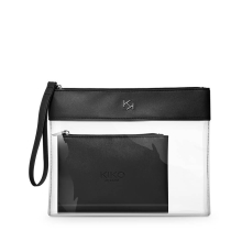 KIKO Milano Transparent Beauty Case 001- lack with an inner pouch