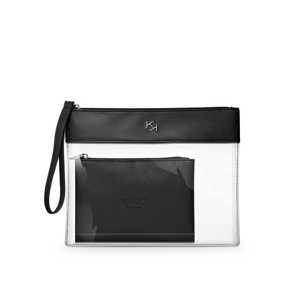 Kiko Milano Transparent Beauty Case 001- Lack With An Inner Pouch
