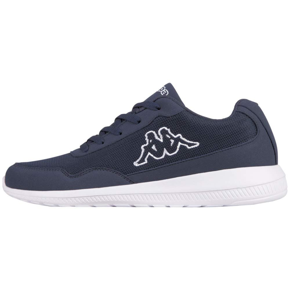 Kappa Unisex Low-Top Sneakers, Blue Navy White 6710, 8.5 US Men