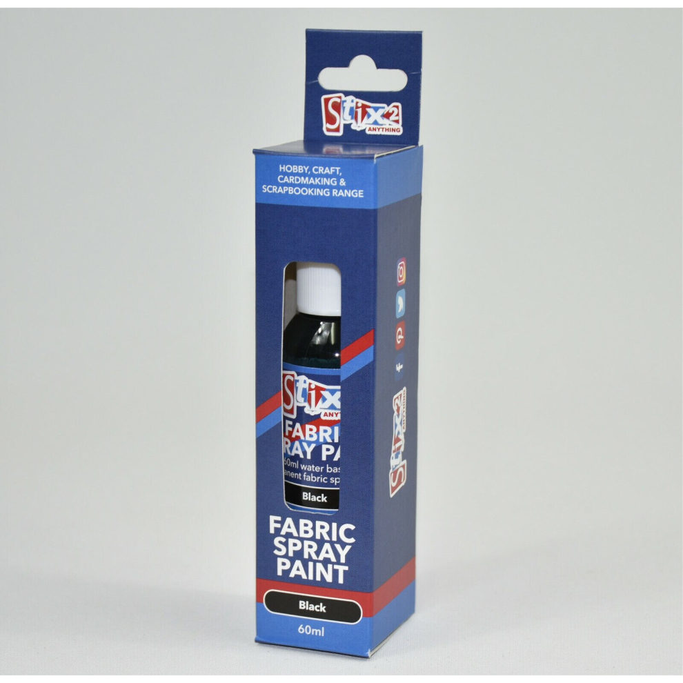 Stix2 Black 60Ml Spray Paint In Box 5060027101222