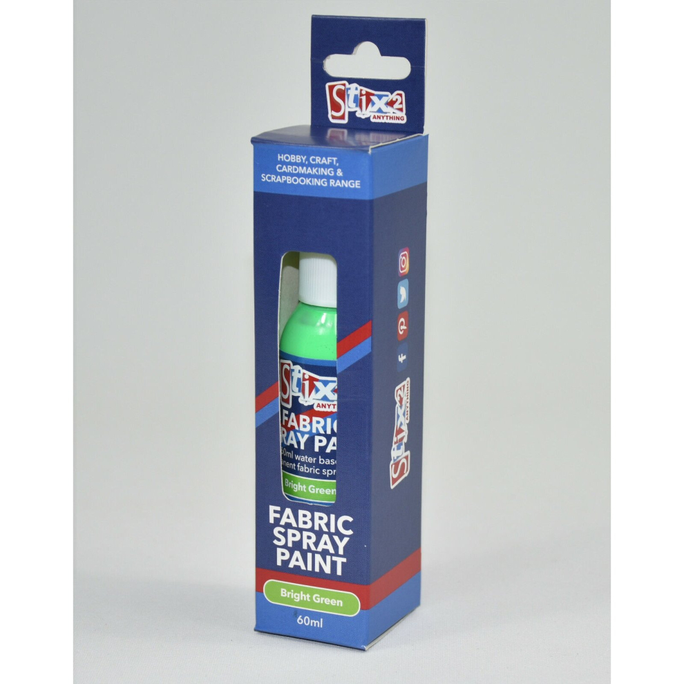 Stix2 Bright Green 60Ml Spray Paint In Box 5060027101154