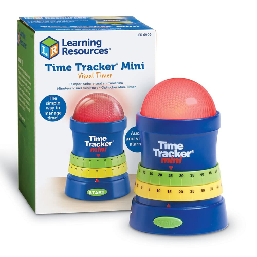 Learning Resources Learning Resources Time Tracker Mini Visual Timer, Classroom Timer, Hand Washing Timer, Auditory and Visual Cue, Ages 3+