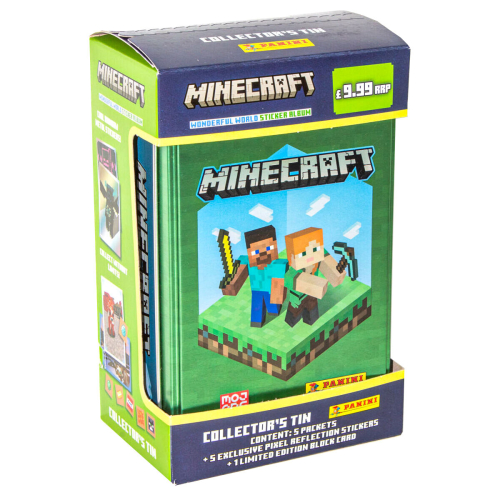Minecraft Wonderful World Sticker Collection Classic Tin