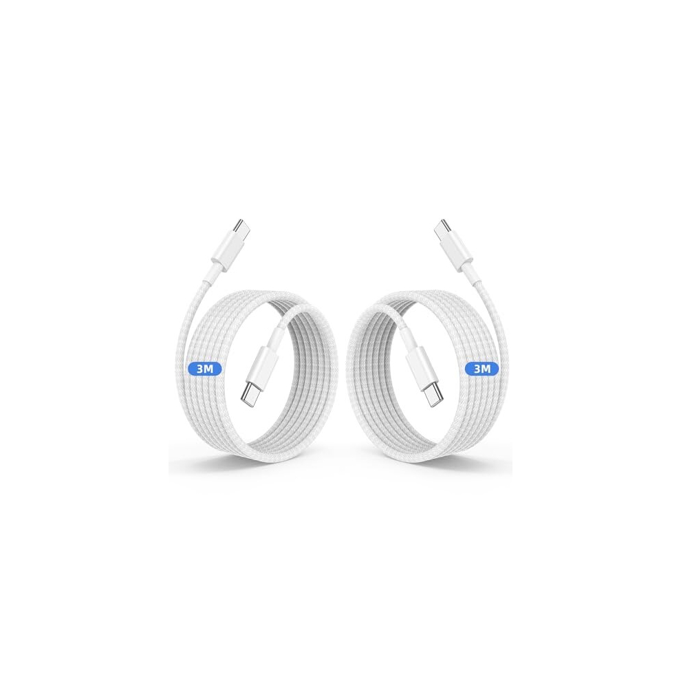 iPhone 15 Charger Cable [2Pack 3M], Long USB C to USB C Charging Cable 3M, Type C to C Cable Lead 60W for Apple iPhone 15 Plus/15 Pro/15 Pro Max/iPad