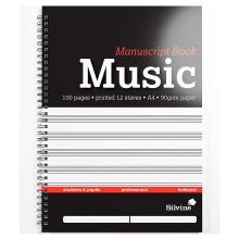 A4 Twin Wire Music Manuscript Book