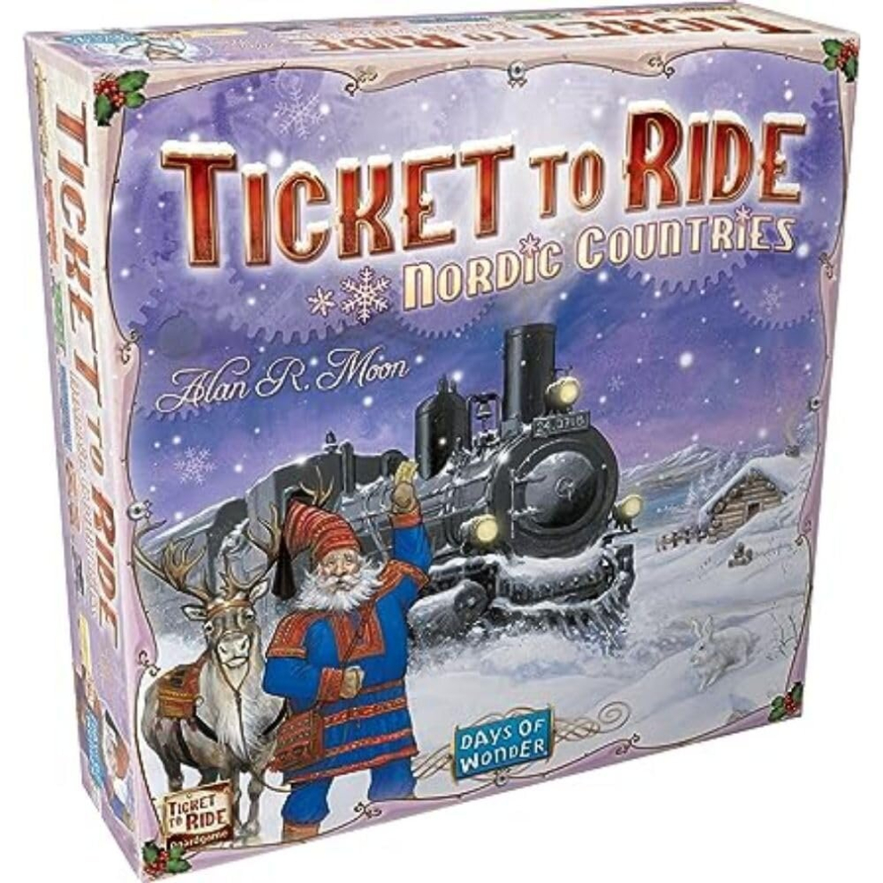 Ticket to Ride Nordic Countries Board Game  Train Route-Building Strategy Game  Fun Family Game for Kids and Adults  Ages 8+  2-3 Players  Average Pl