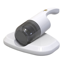 Bed Vacuum Cleaner Handheld Deep Mattress Vacuum Cleaner with 2 Modes 6000 Per Minute Agitation Washable Filter,White