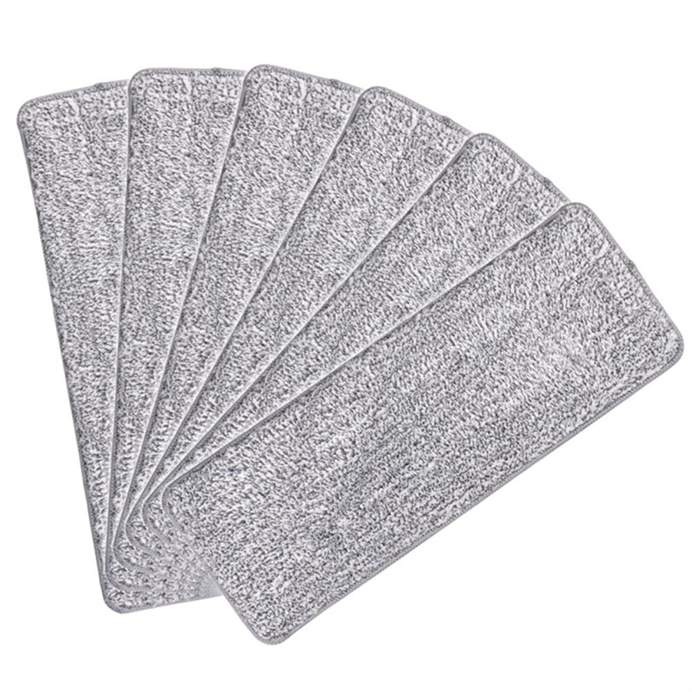 Microfiber Mop Pads Flat Replacement Heads for Wet/Dry Mops Washable Reusable Refills Compatible