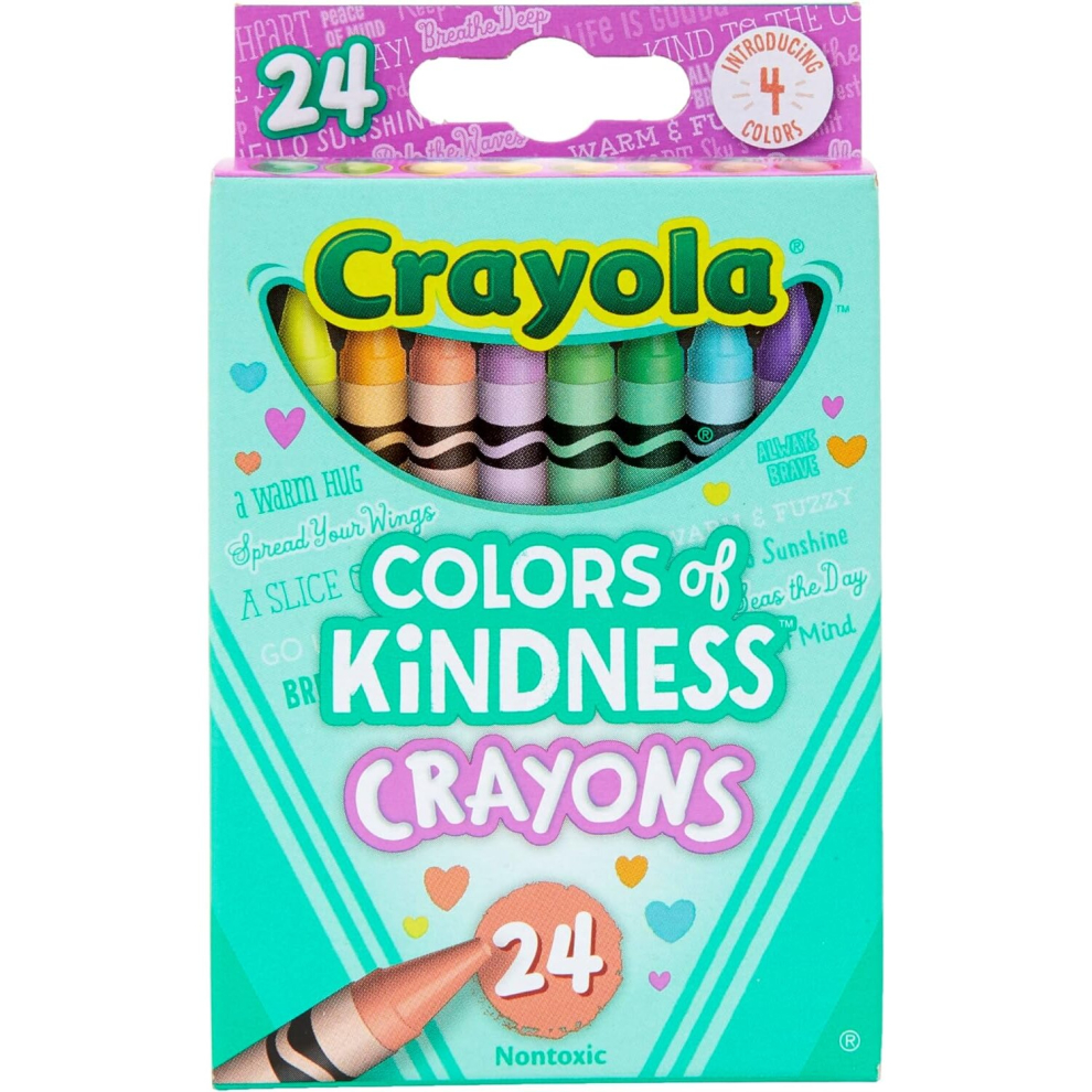 CRAYOLA Colours of Kindness Crayons - Assorted Colours Pack of 24