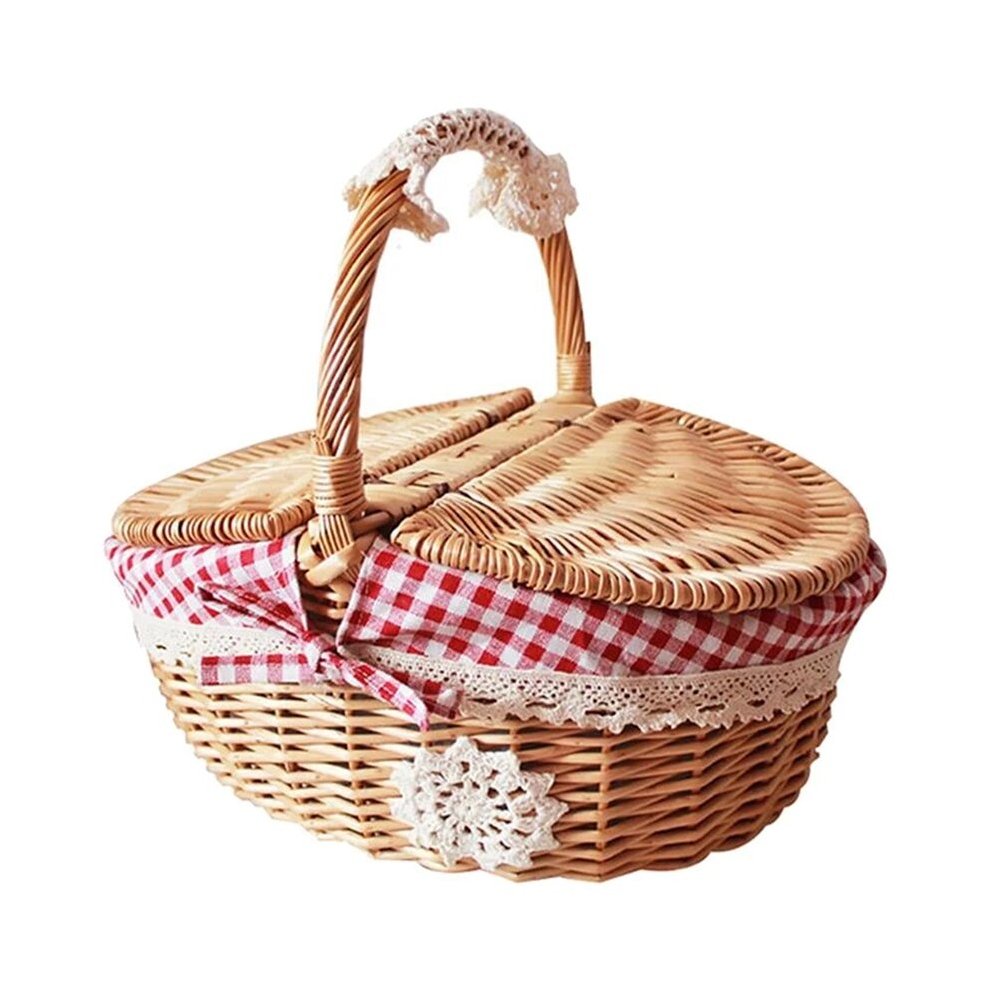 Food Basket Snack Basket Picnic Basket Vegetable Storage Basket for Girl Outdoor