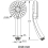 Brushed Gold Handheld High Pressure ABS Shower Head Water Saving Hand Shower Head 5 Function Rain Hand Held Shower 3