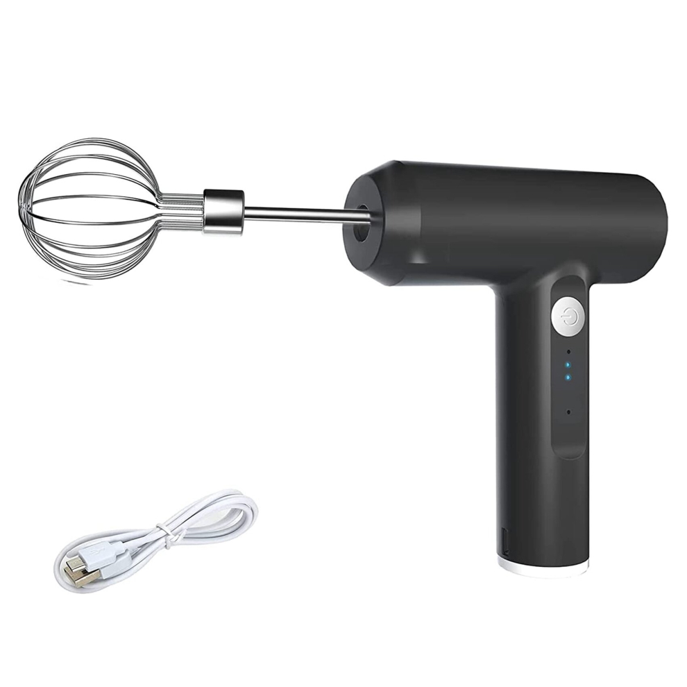Hand Mixer Cordless Electric,Mixer Hand Mixer,USB Rechargeable,3 Speeds,Multifunctional Ends,for Baking Kitchen Kitchens-image-OPC-PDD7H8H-NEW